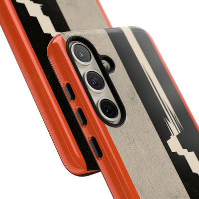 Orange Tough Phone Case for Samsung - Orange Monolith Rift
