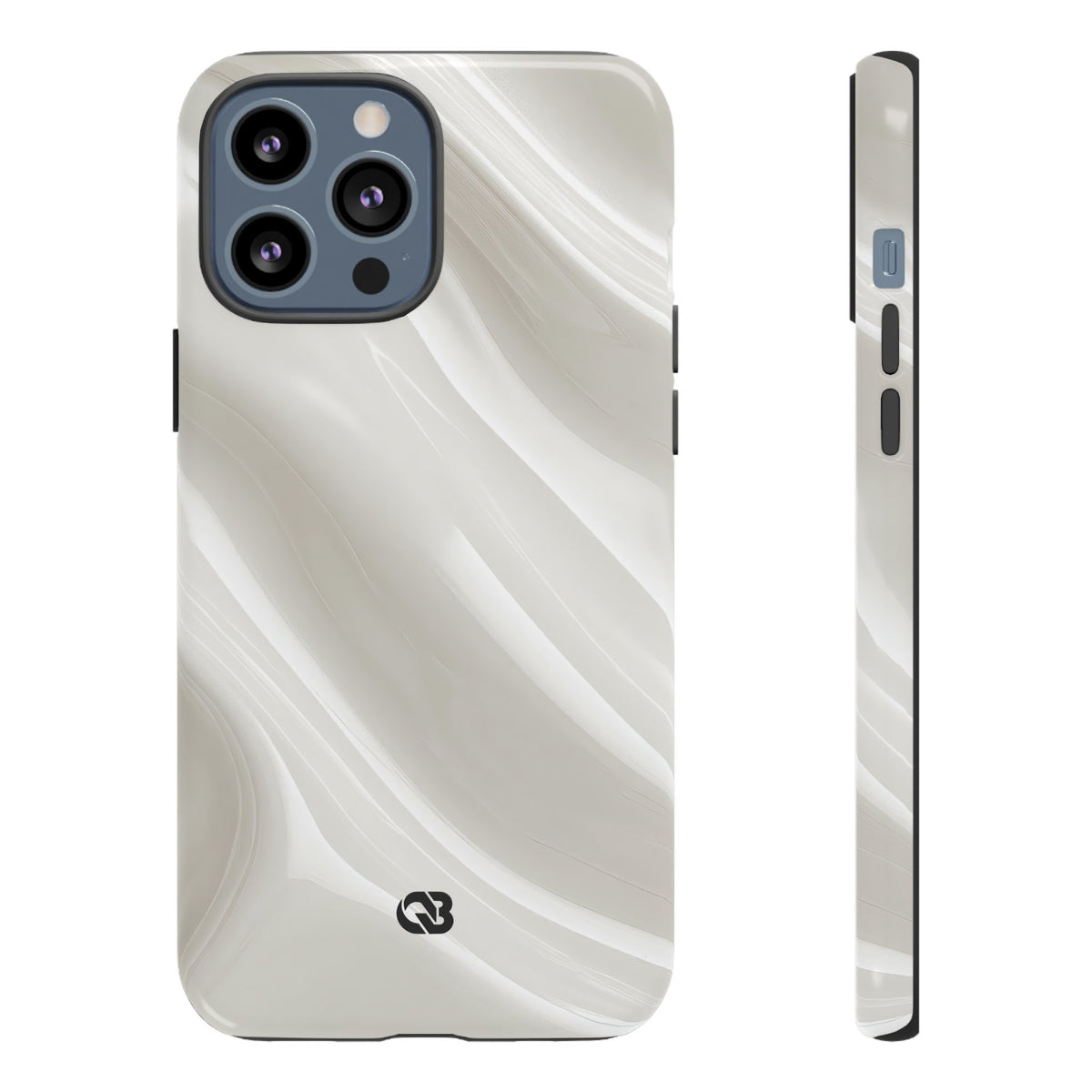 Liquid Enamel Fold · Tough Phone Case for iPhone · White