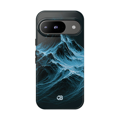 Nordic Frost Peak · Tough Phone Case for Pixel ·  Blue