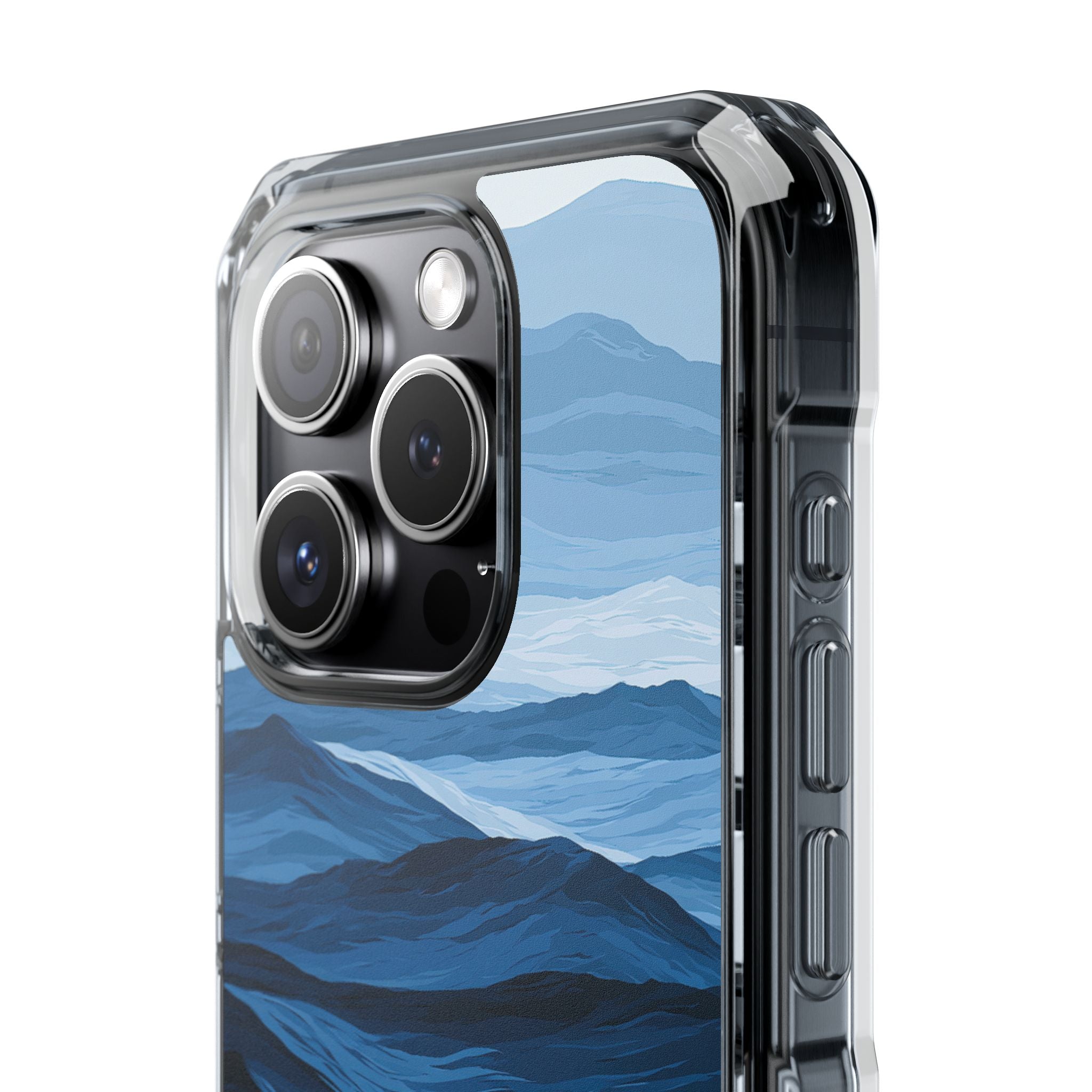 Blue Impact MagSafe Phone Case for iPhone - Cobalt Ridge Tides