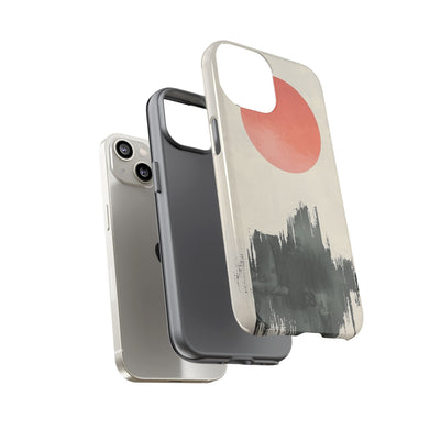 Crimson Sun Strokes · Coque de téléphone Tough pour iPhone