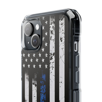 Gritty Cobalt Flag · Impact Phone Case for iPhone · Magsafe