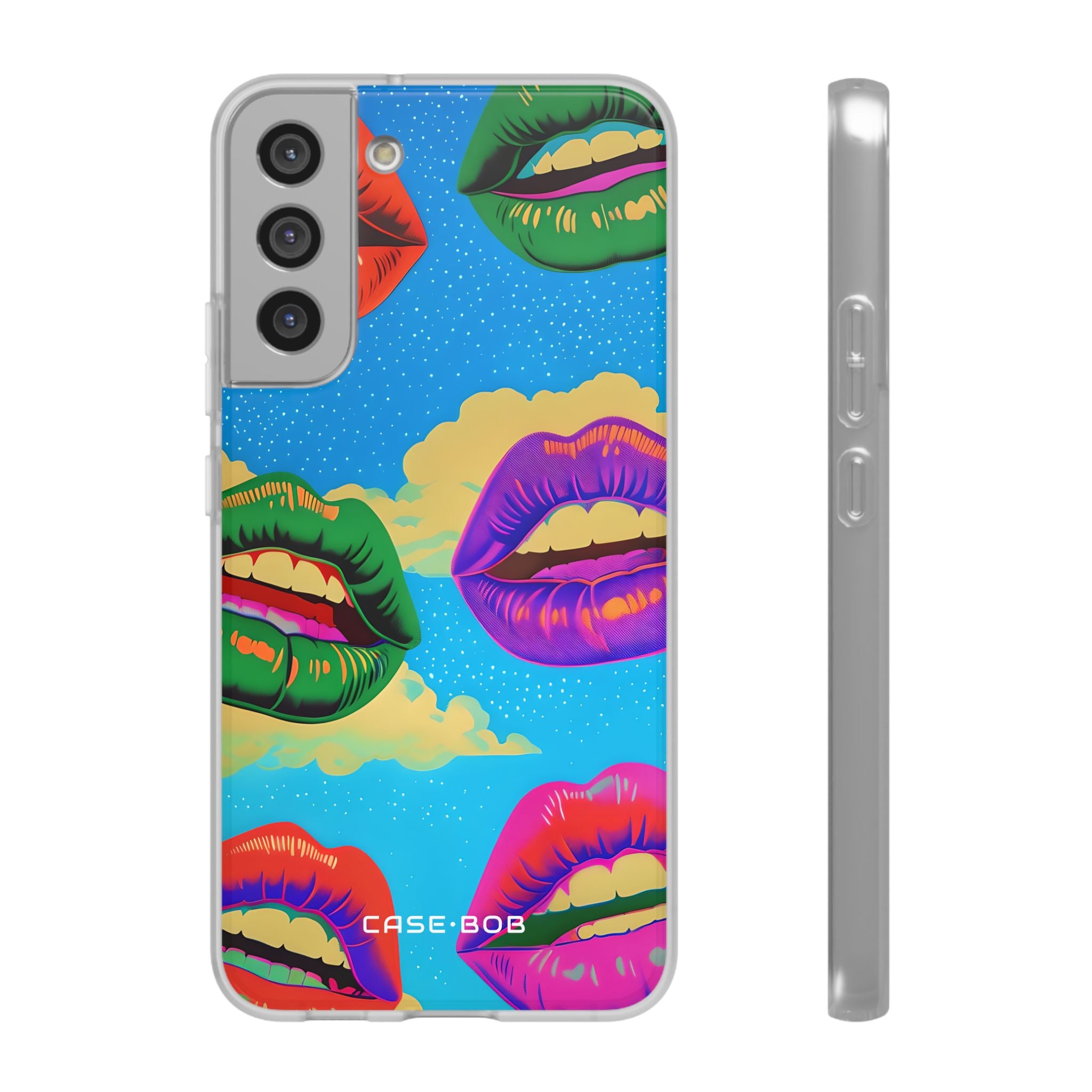 Värikäs Lipscape Samsung S22 Plus -pehmustasku