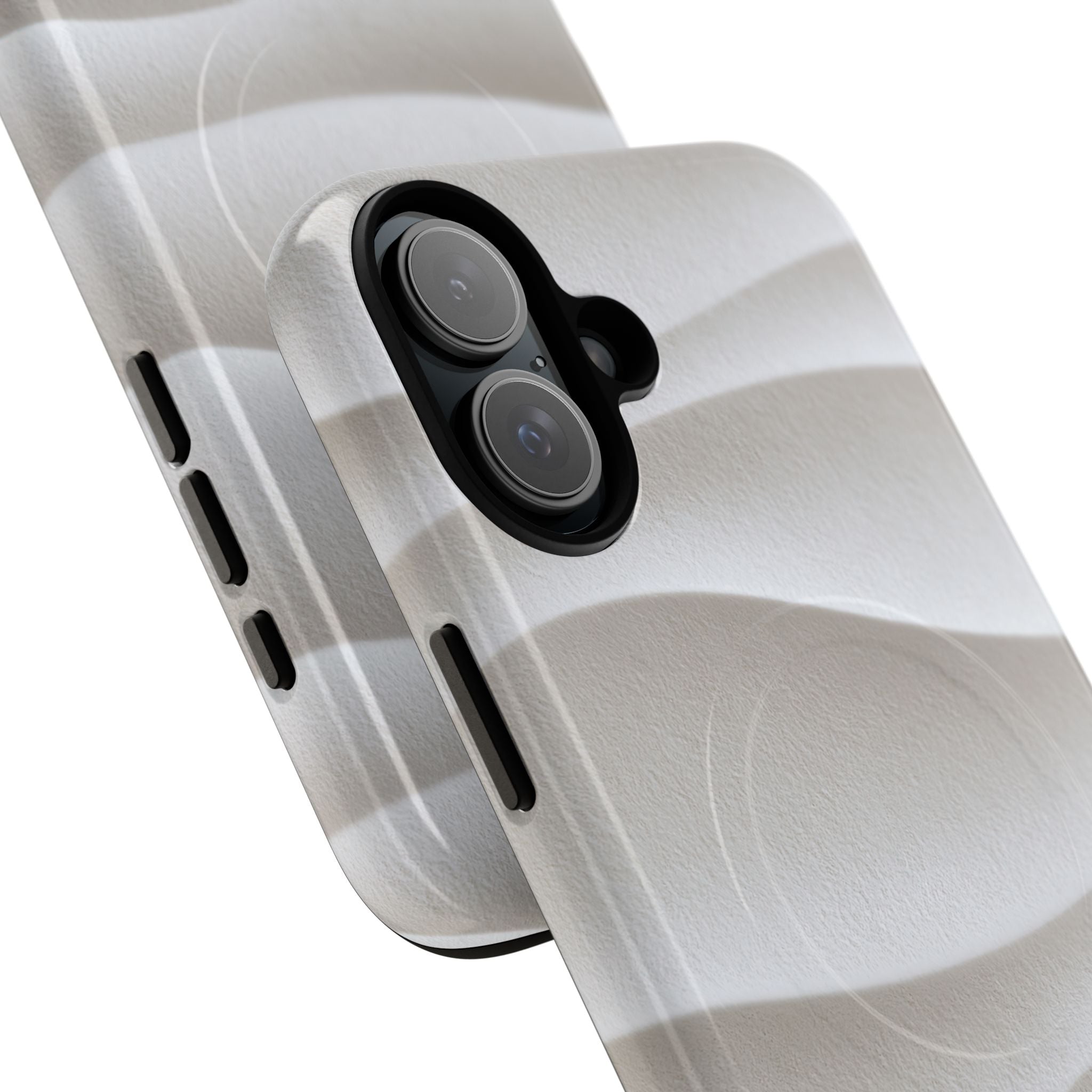 White Tough 2.0 Magsafe Phone Case for iPhone - Arctic Flow Ridges