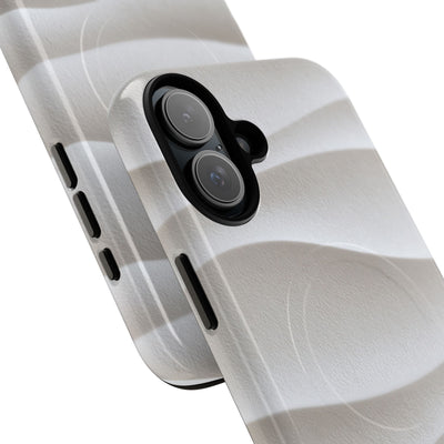 White Tough 2.0 Magsafe Phone Case for iPhone - Arctic Flow Ridges