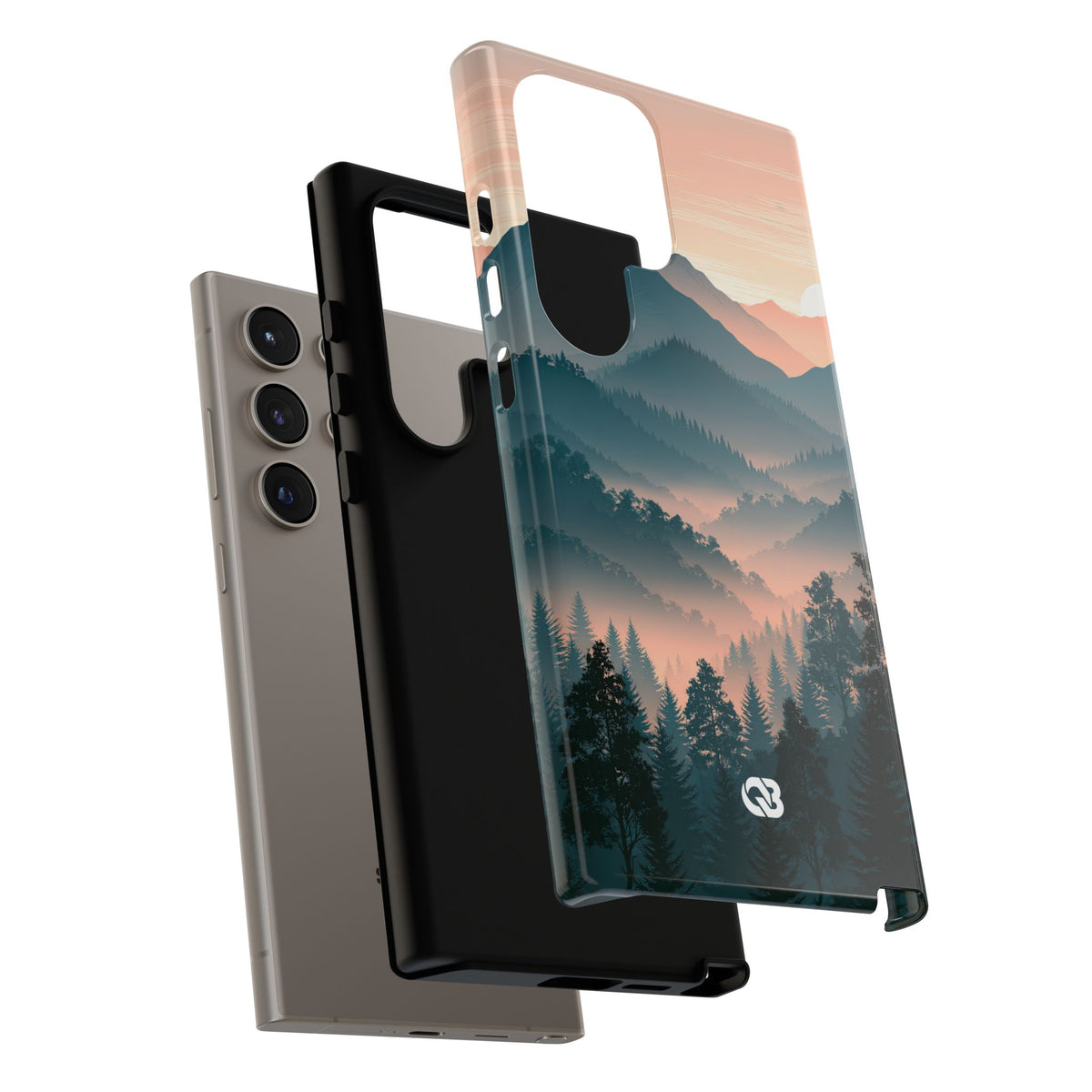Misty Pine Summit · Tough Phone Case for Samsung · Green