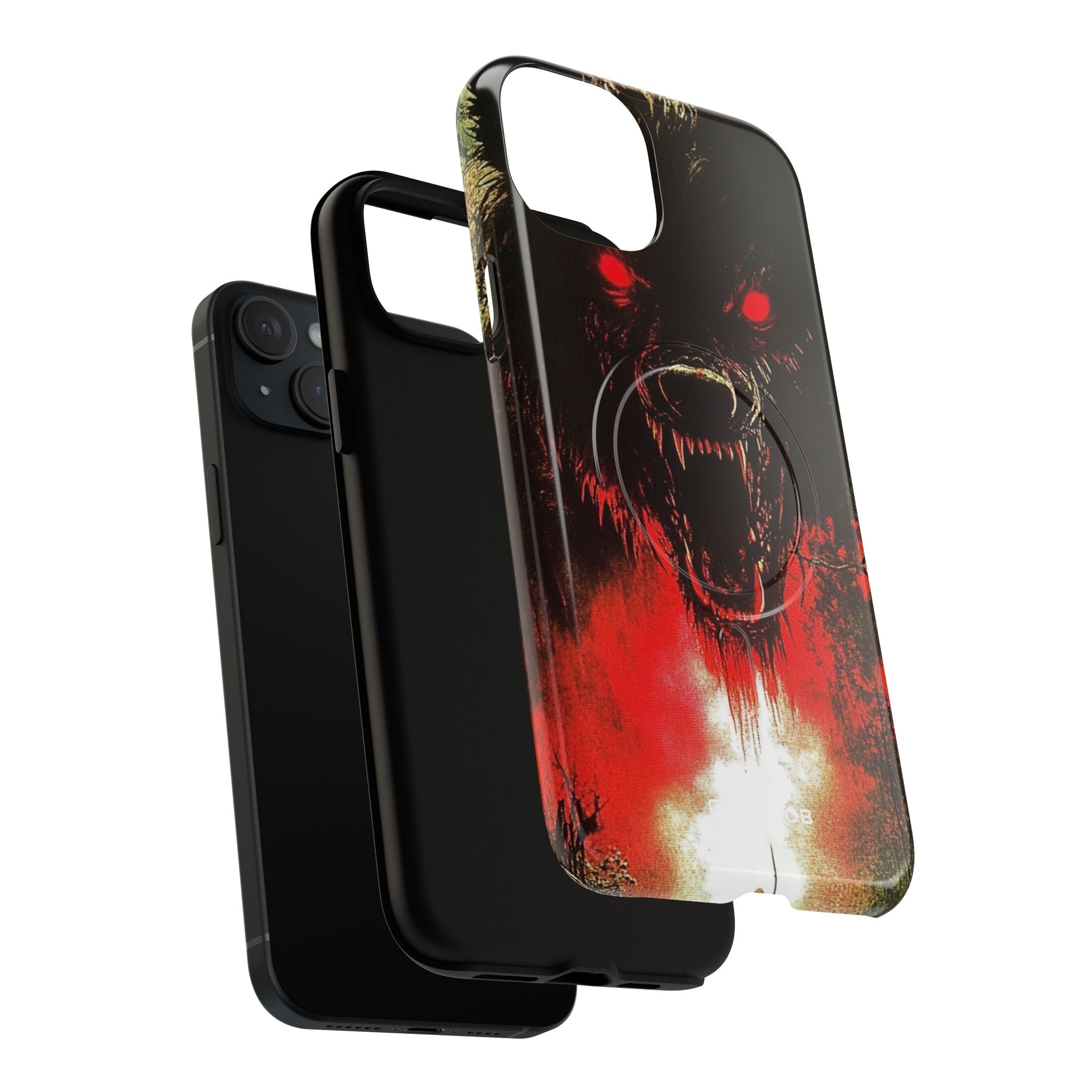 Crimson Wolf iPhone 15 Plus Case - Tough+