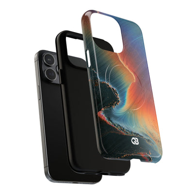 Prismatic Aura Shift · Tough 2.0 Magnetic Phone Case for iPhone · Blue