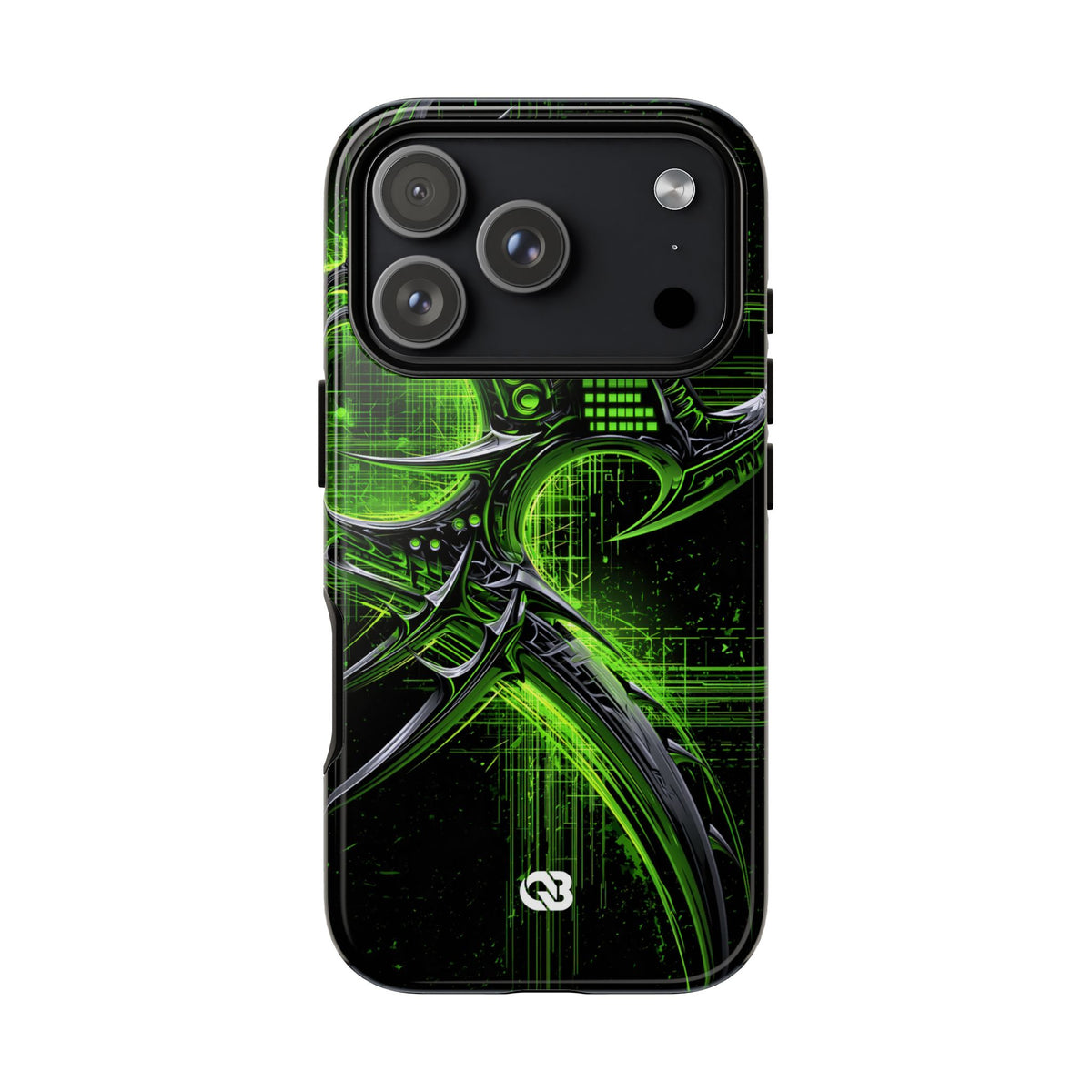 Cyber Sigil Grid · Tough Phone Case for iPhone · Green
