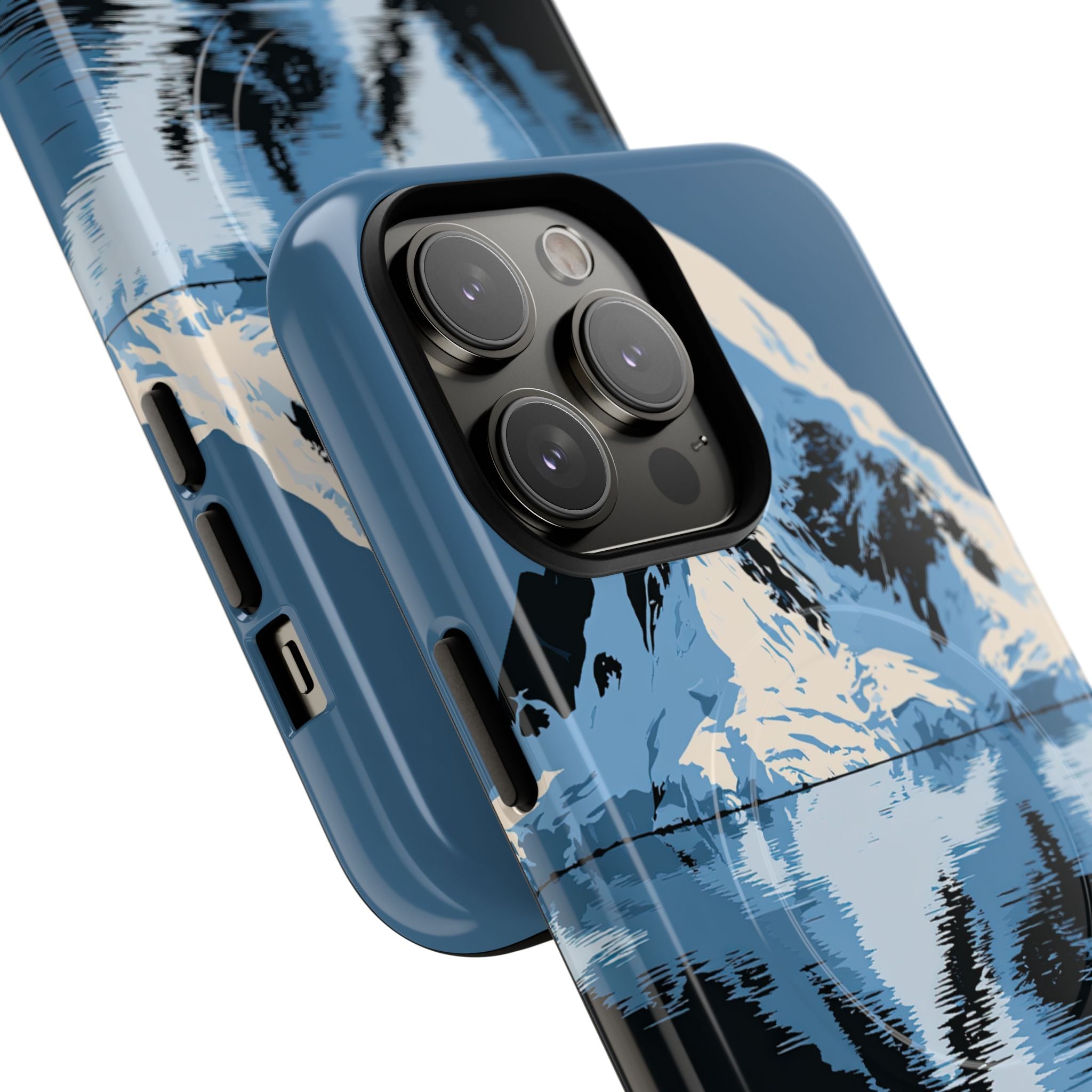 Blue Tough 2.0 Magsafe Phone Case for iPhone - Arctic Summit Mirror