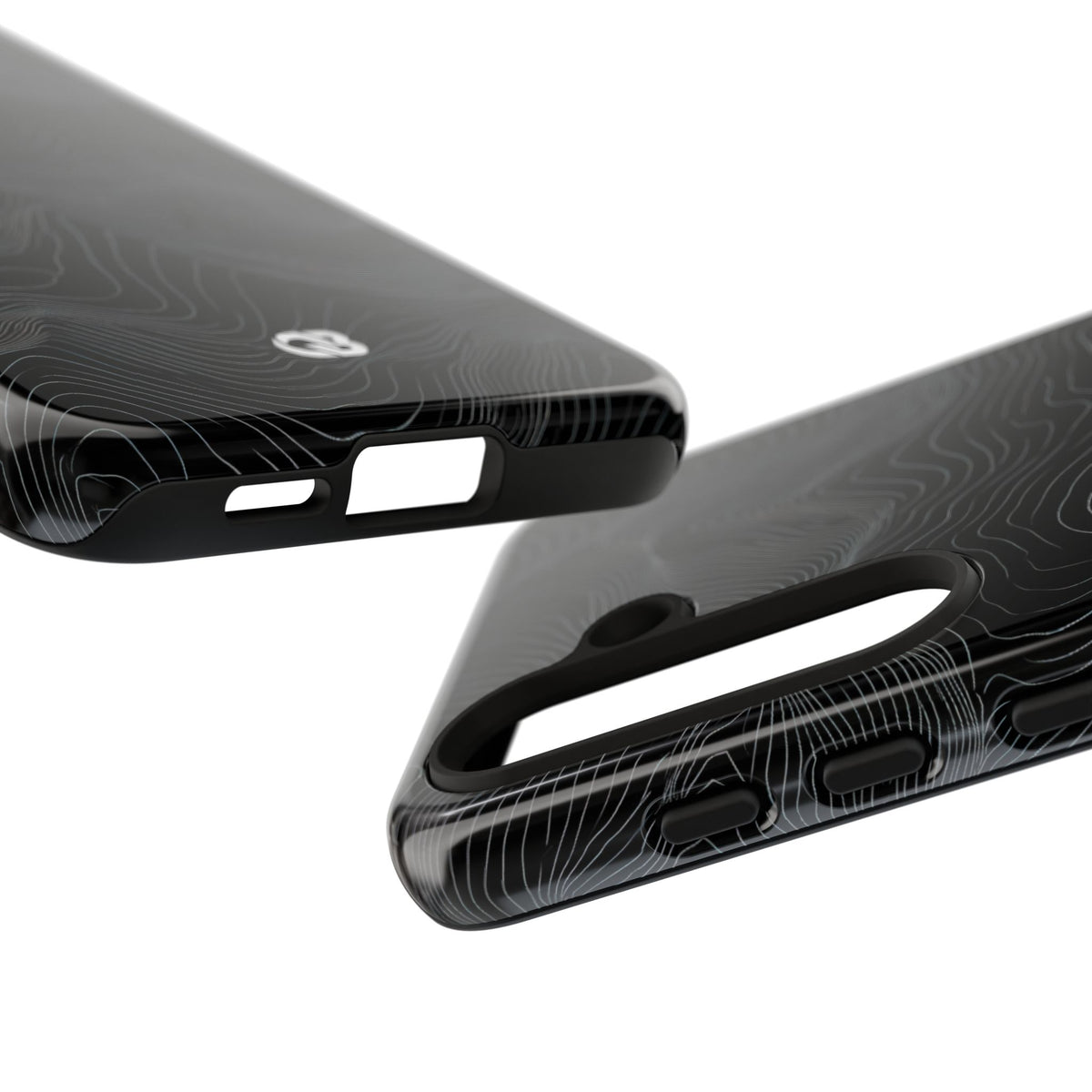 Obsidian Contour Elevation · Tough Phone Case for Samsung · Black