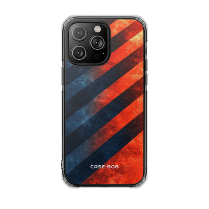 Vinoneliöiset raidat Blaze iPhone 14 Pro Max -suojakotelo - Impact