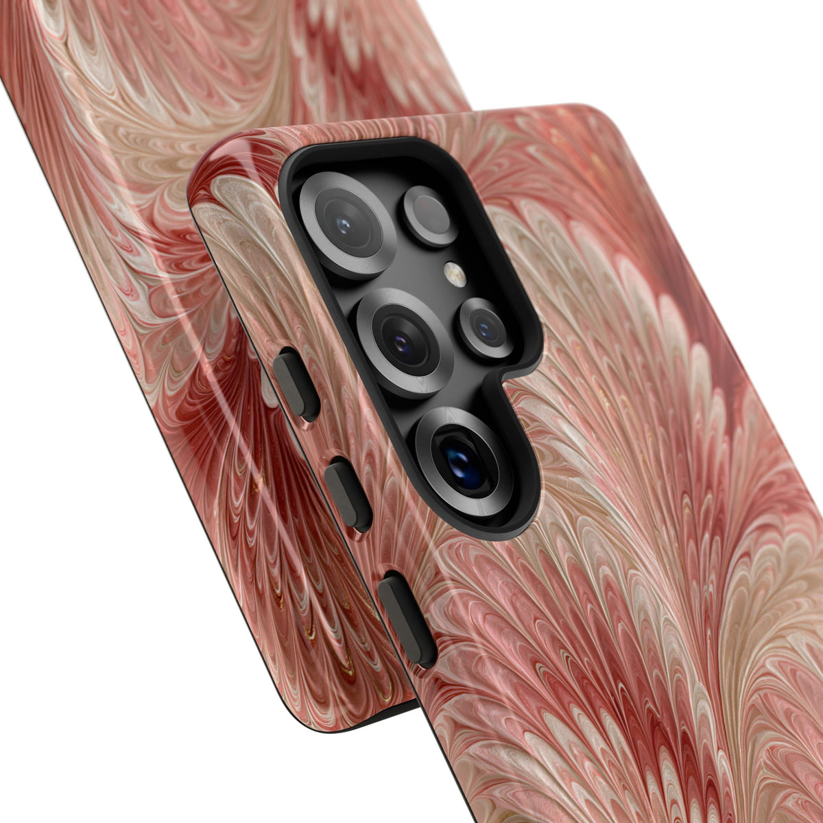 Blush Petal Plume · Tough Phone Case for Samsung · Pink