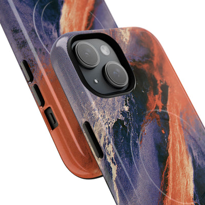 Solar Aura Drift · Tough 2.0 Magnetic Phone Case for iPhone · Orange
