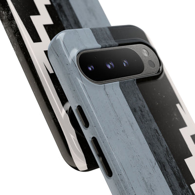Grey Tough Phone Case for Google Pixel - Industrial Concrete Void
