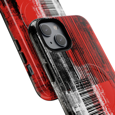 Distorted Barcode · Tough 2.0 Magnetic Phone Case for iPhone · Black