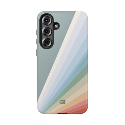 Green Tough Phone Case for Samsung - Sage Prism Beam