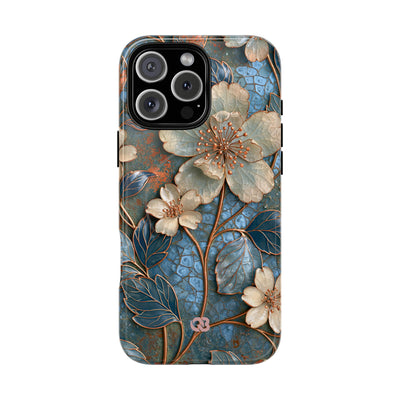 Gilded Blossom Reverie · Tough 2.0 Magnetic Phone Case for iPhone · Teal