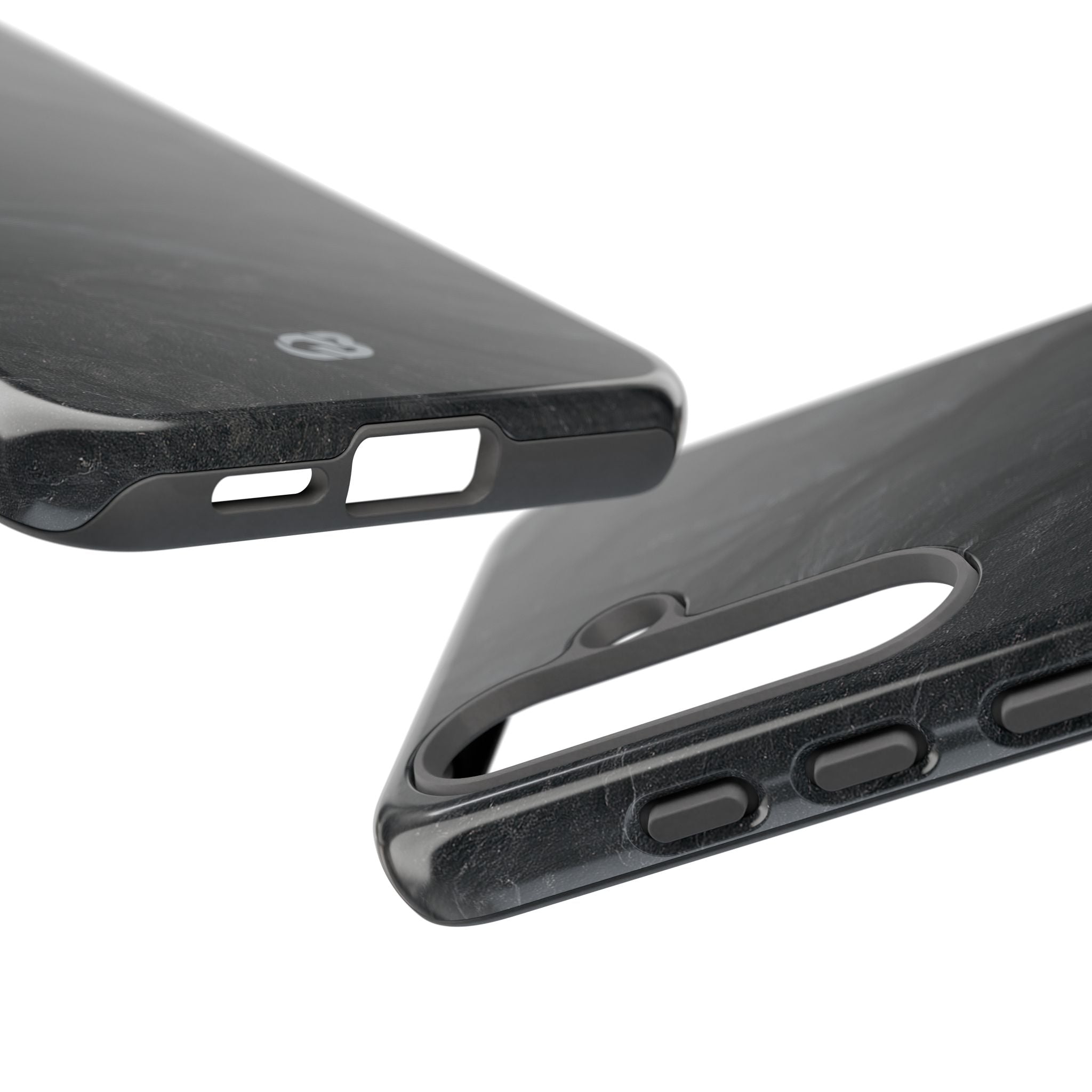 Black Tough Phone Case for Samsung - Midnight Slate Ridge