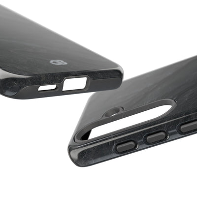 Black Tough Phone Case for Samsung - Midnight Slate Ridge