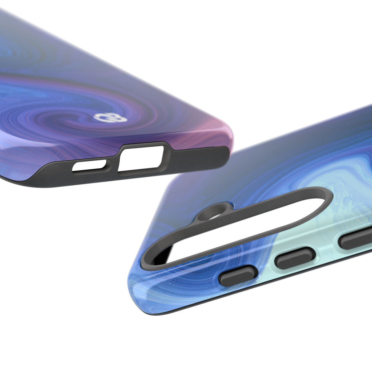 Azure Fluid Swirl · Tough Phone Case for Samsung · Blue