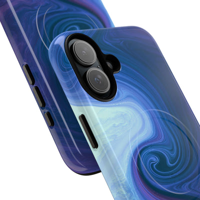 Azure Fluid Swirl · Tough 2.0 Magnetic Phone Case for iPhone · Blue