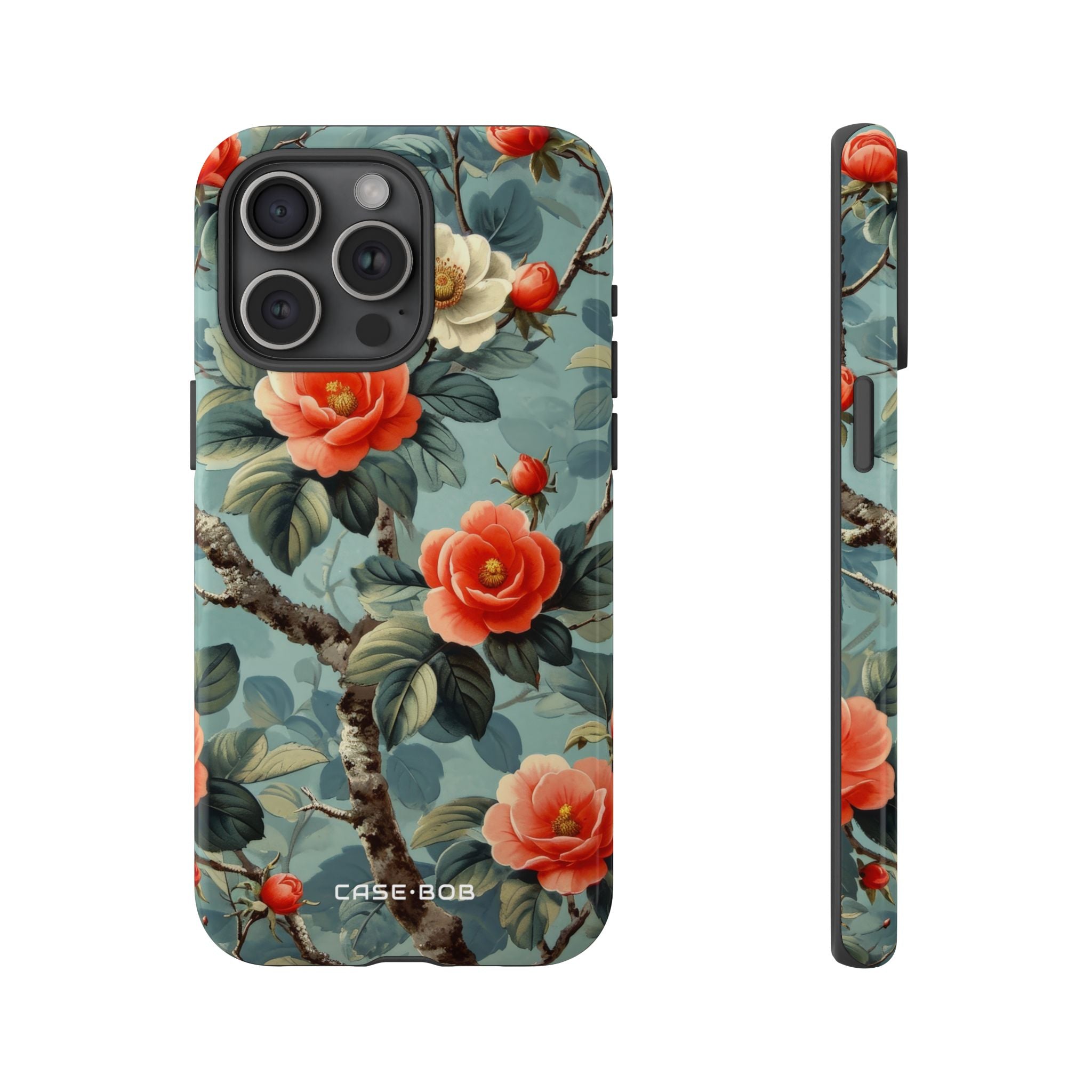 Coral Bloom iPhone 15 Pro Max Case - Tough
