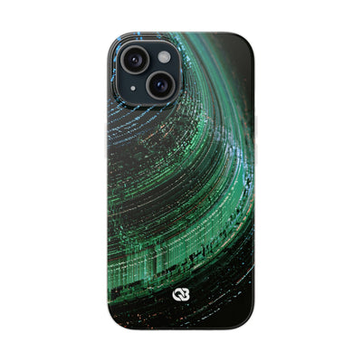 Orbital Data Stream · Lite Phone Case for iPhone ·  Green