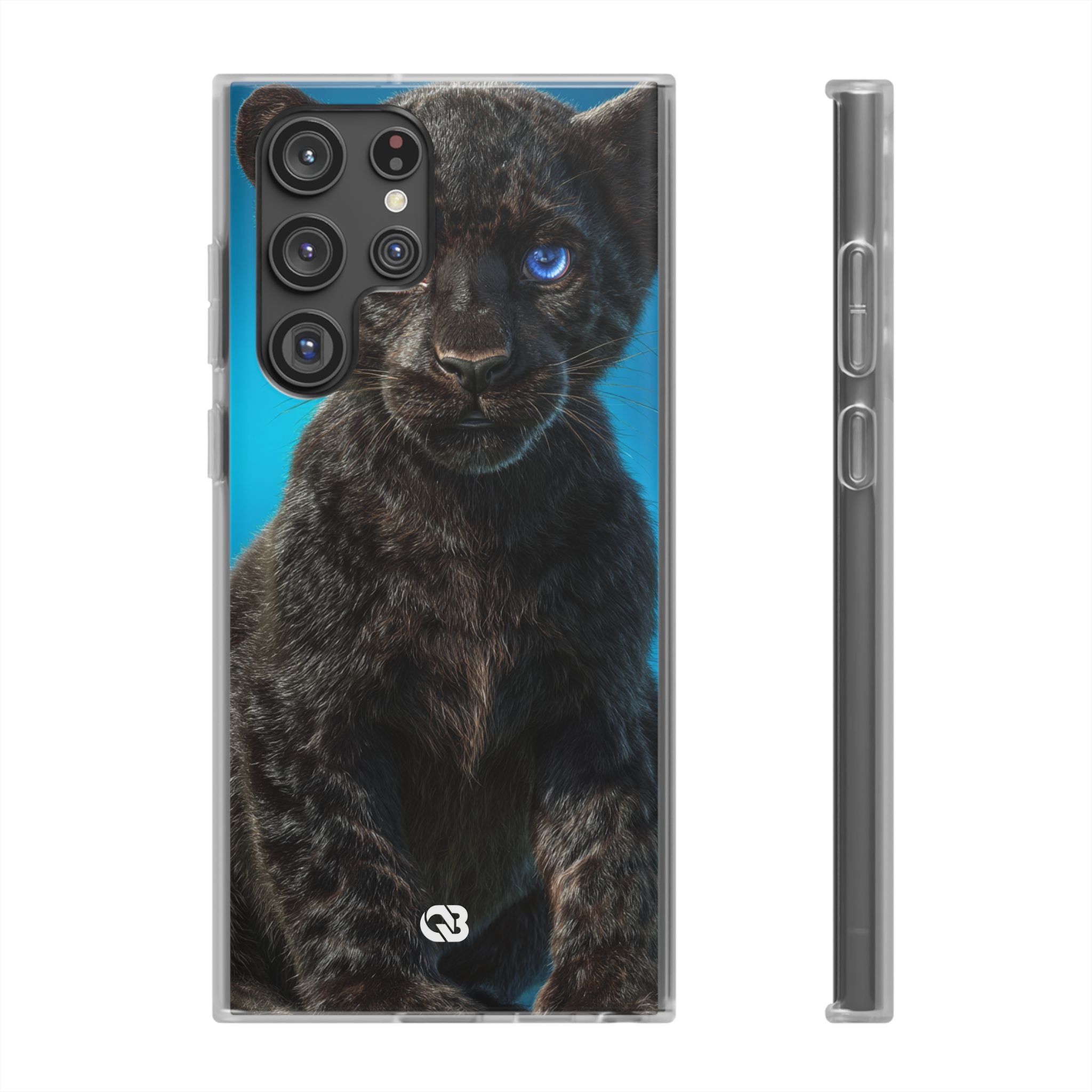 Sapphire Gaze Panther · Soft Handyhülle für Samsung