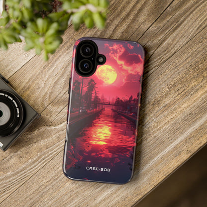 Moonlit Canal Glow iPhone 16 Plus Case - Tough