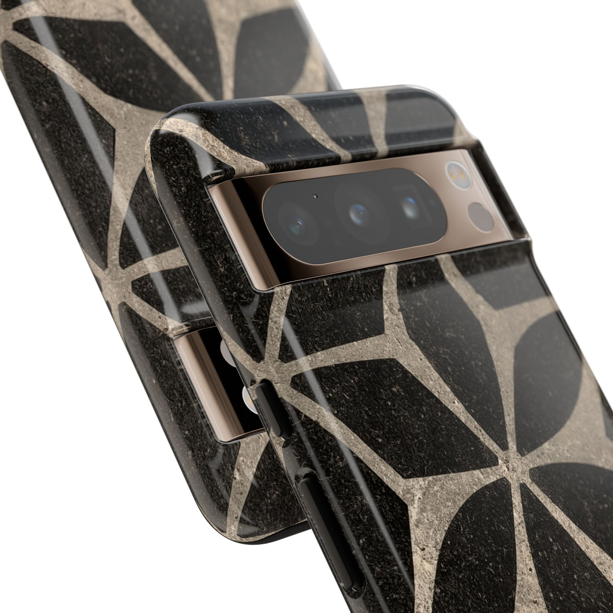 Concrete Mosaic Star · Tough Phone Case for Pixel ·  Black