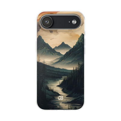 Summit River Dusk · Soft Phone Case for iPhone