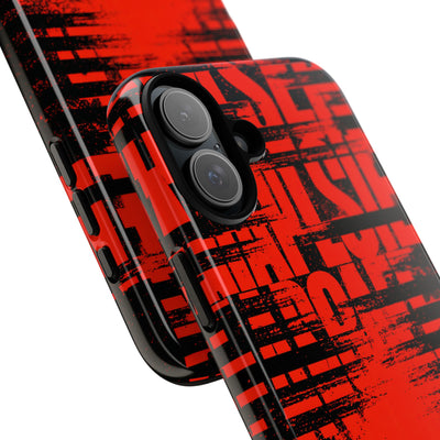 Crimson Redaction · Tough Phone Case for iPhone · Black