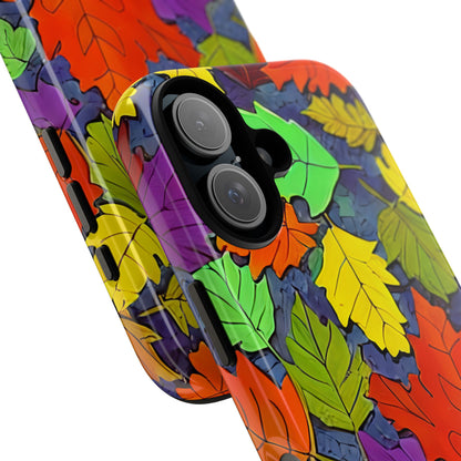 Vivid Leafburst iPhone 16 Case - Tough