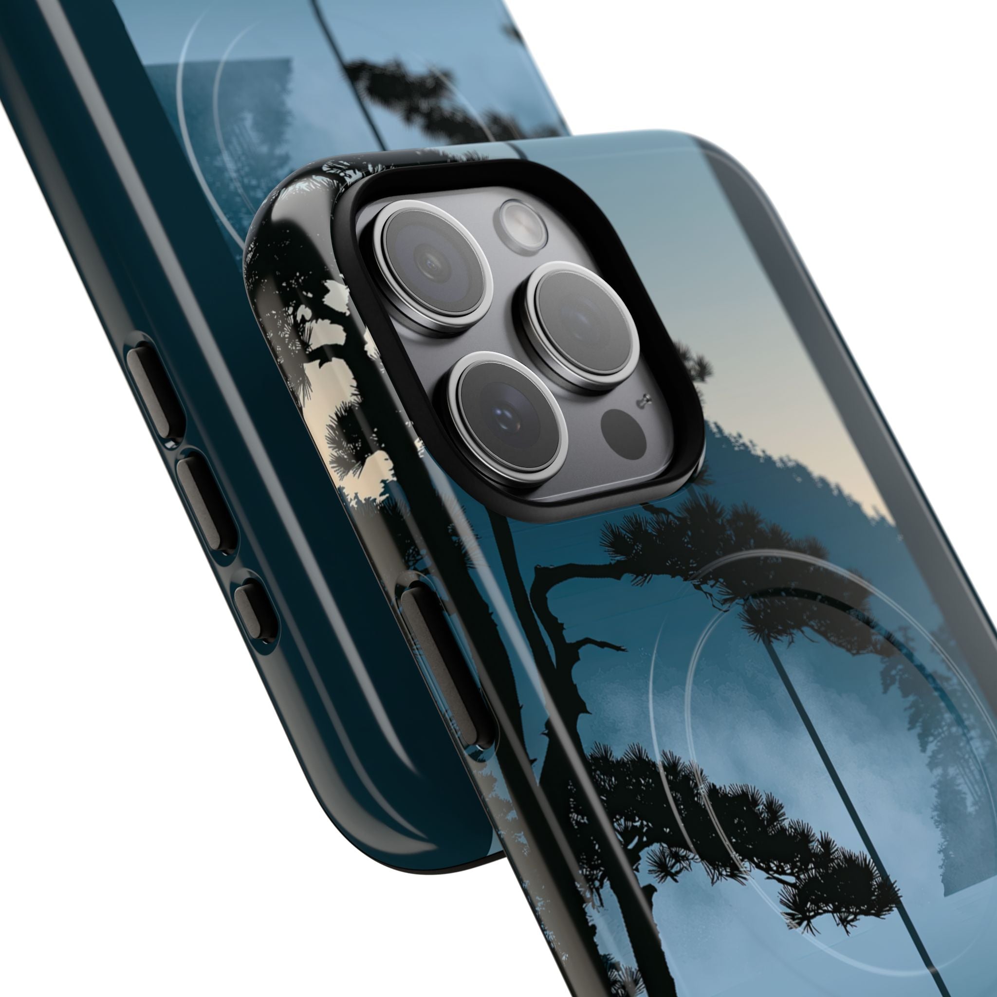 Blue Tough 2.0 Magsafe Phone Case for iPhone - Kyoto Mist Pine