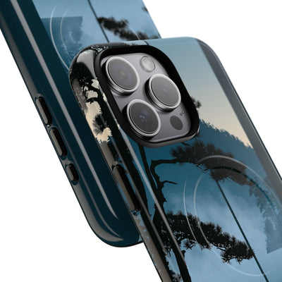 Blue Tough 2.0 Magsafe Phone Case for iPhone - Kyoto Mist Pine