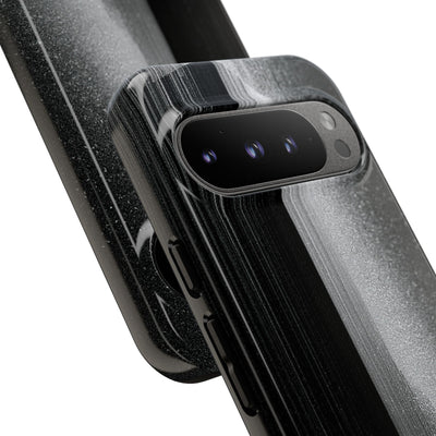 Black Tough Phone Case for Google Pixel - Brutalist Pixel Monolith