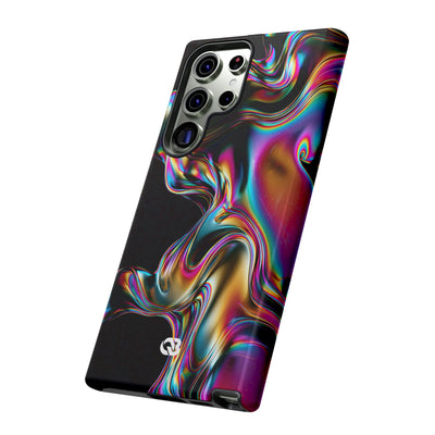 Purple Tough Phone Case for Samsung - Liquid Neon Chrome
