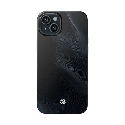 Black Lite Phone Case for iPhone - Obsidian Ridge Flux