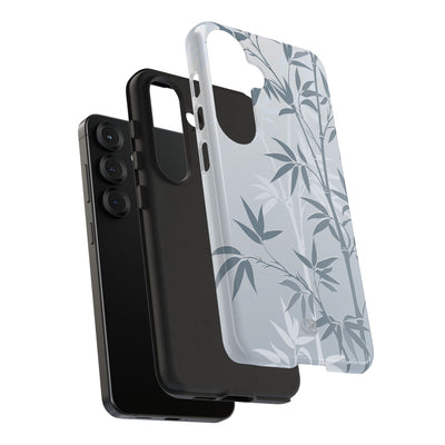 Blue Tough Phone Case for Samsung - Slate Bamboo Shadow