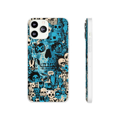Electric Skull Graffiti · Lite Phone Case for iPhone ·  Blue