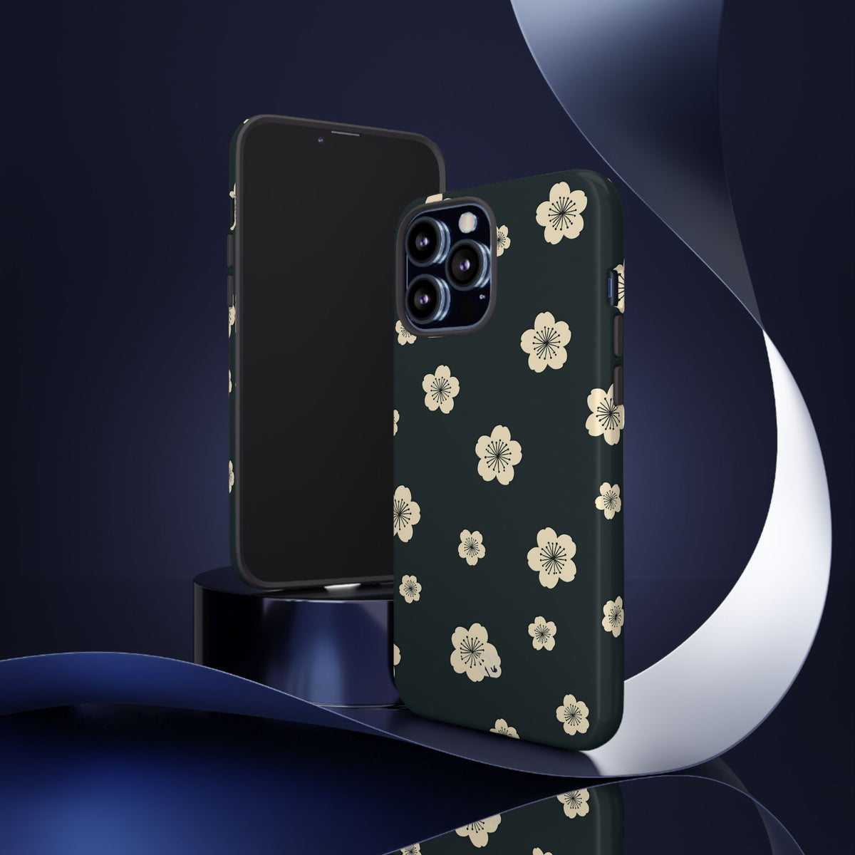 Midnight Sakura Bloom · Tough Phone Case for iPhone · Black