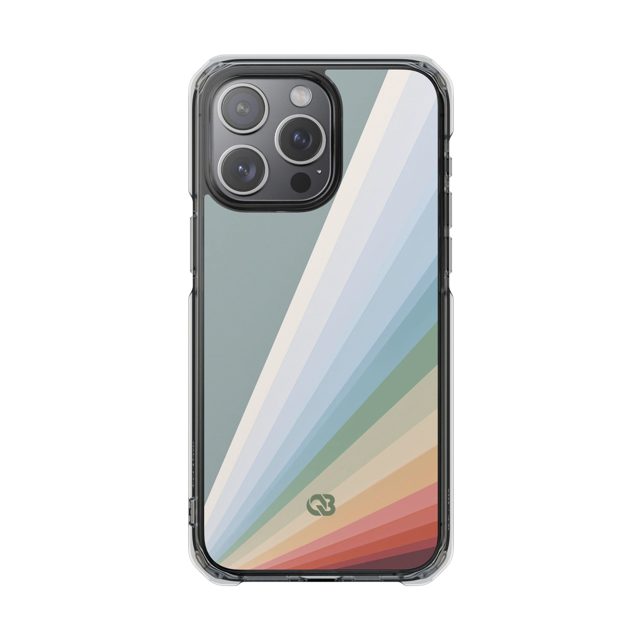 Green Impact MagSafe Phone Case for iPhone - Sage Prism Beam