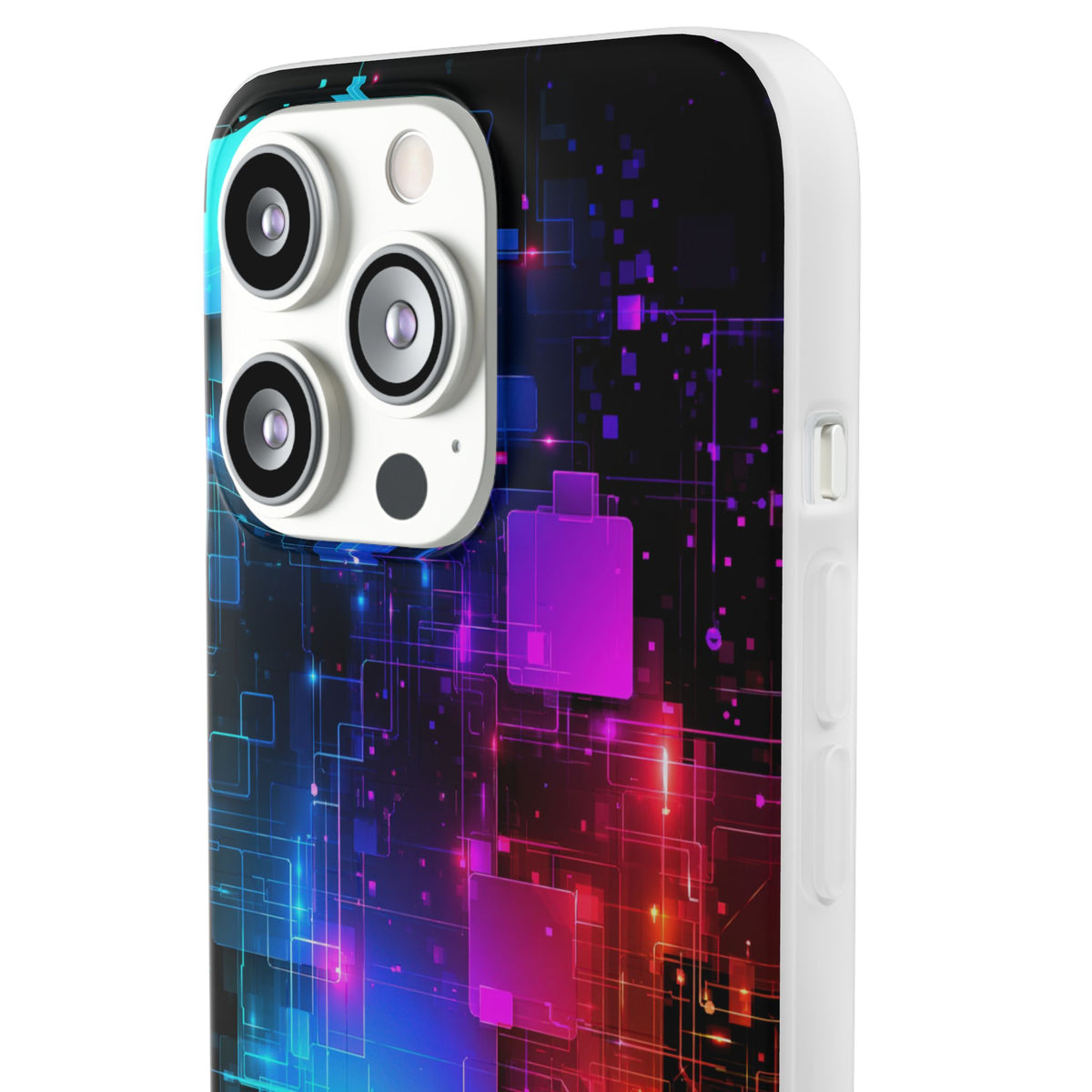 Spectral Circuit Grid · Lite Phone Case for iPhone ·  Black