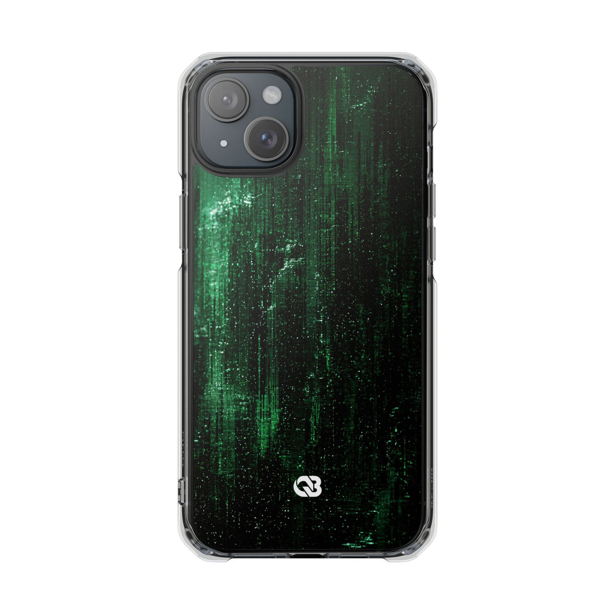 Emerald Void · Clear Impact Magnetic Phone Case for iPhone ·  Green