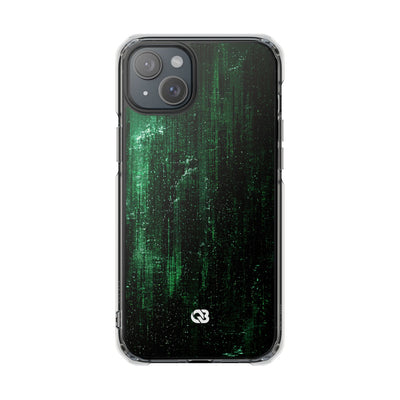Emerald Void · Clear Impact Magnetic Phone Case for iPhone ·  Green
