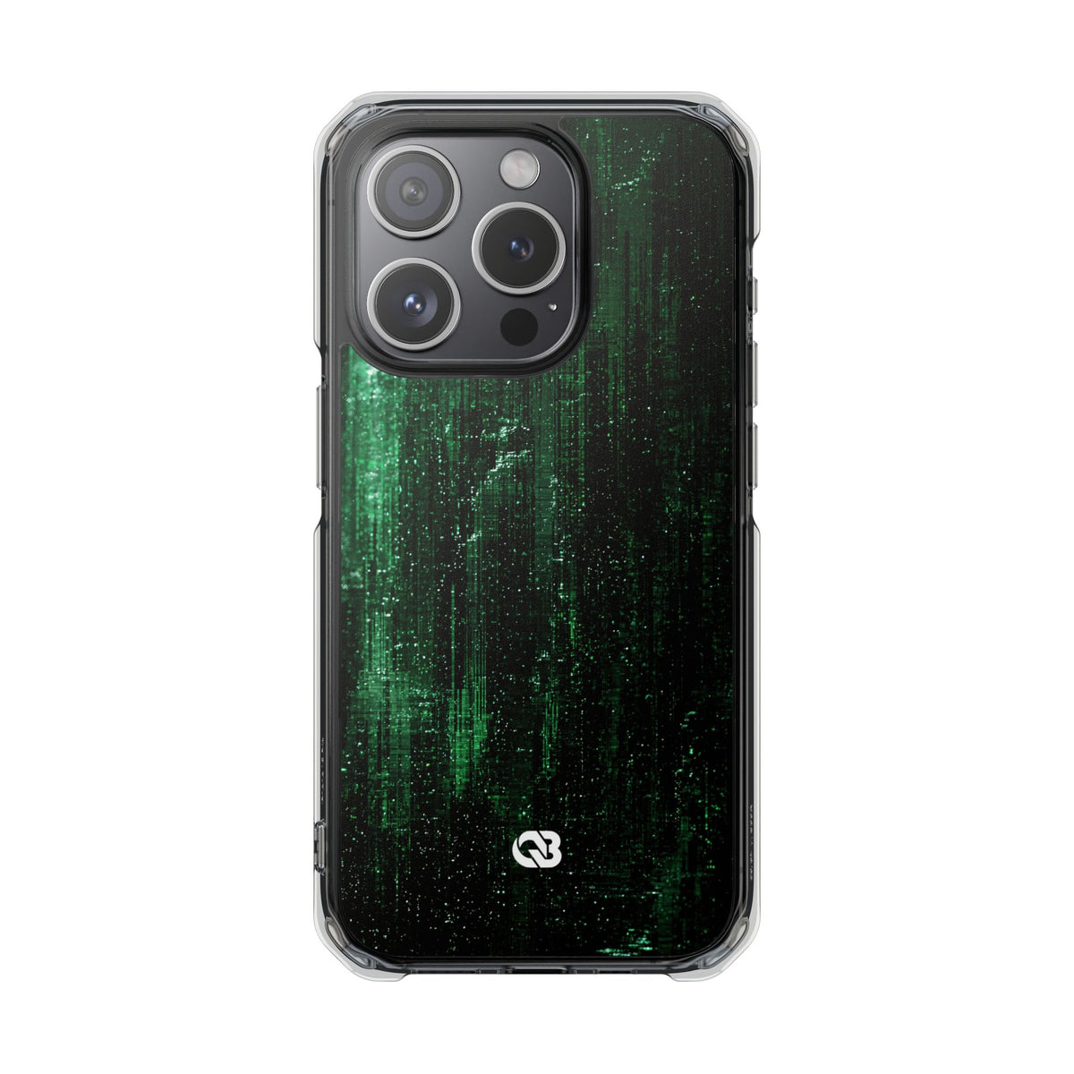 Emerald Void · Clear Impact Magnetic Phone Case for iPhone ·  Green