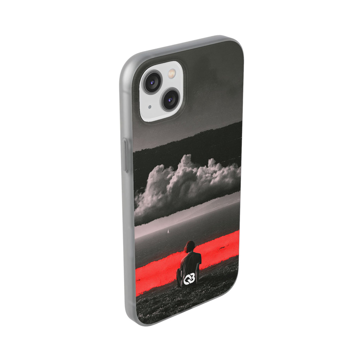 Crimson Horizon · Lite Phone Case for iPhone ·  Black