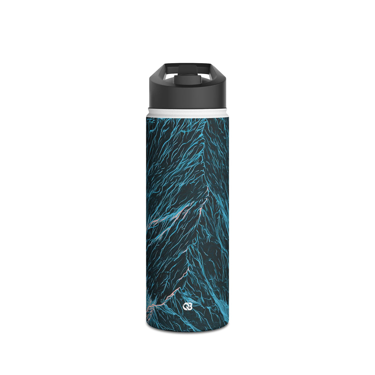 Glacial Alpine Peak · Insulated Water Bottle · Blue
