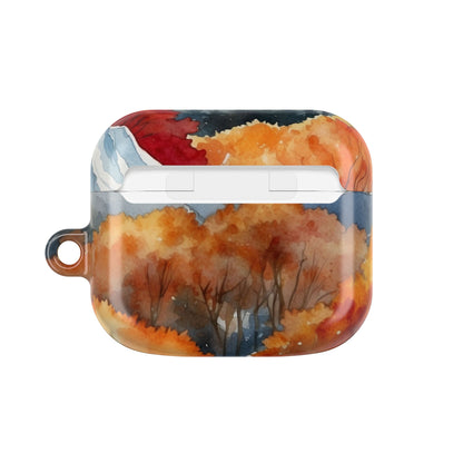 Snowcapped Ember Mountains - AirPods Case